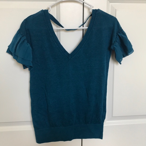 Club Monaco scooped neck and back blouse - Picture 1 of 3